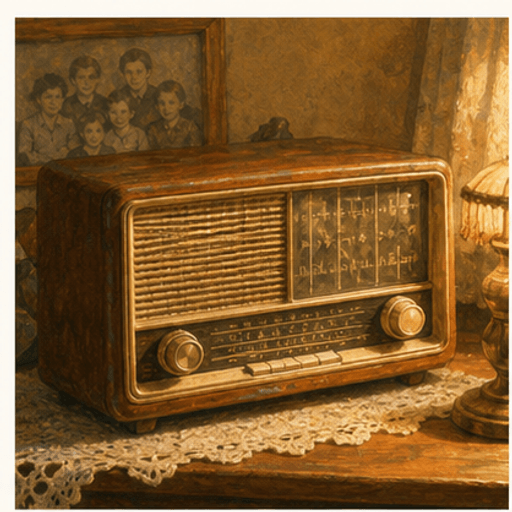 60年代收音机怀旧头像