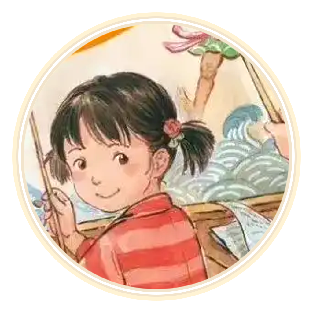 二年级语文封面木偶戏女孩怀旧头像