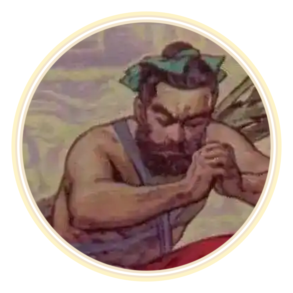 工匠与先生课本插图怀旧头像